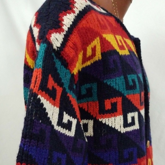 Vintage Express Tricot Bolivia Wool HandKnitted - Picture 7 of 8